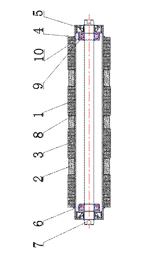 雨潤華專利申請一種耐磨損<a href=http://m.zwbjp.com.cn target=_blank class=infotextkey>托輥</a>實用新型swtimage003.gif