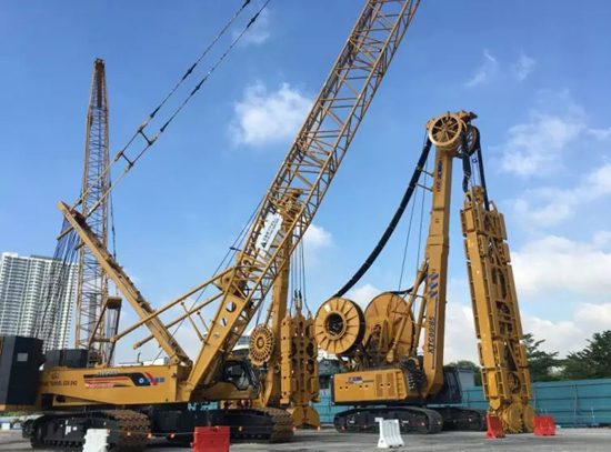 徐工雙輪銑、履帶吊、連續(xù)墻在吉隆坡并肩作戰(zhàn)