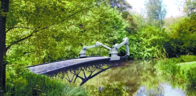 打印橋梁的機(jī)器人